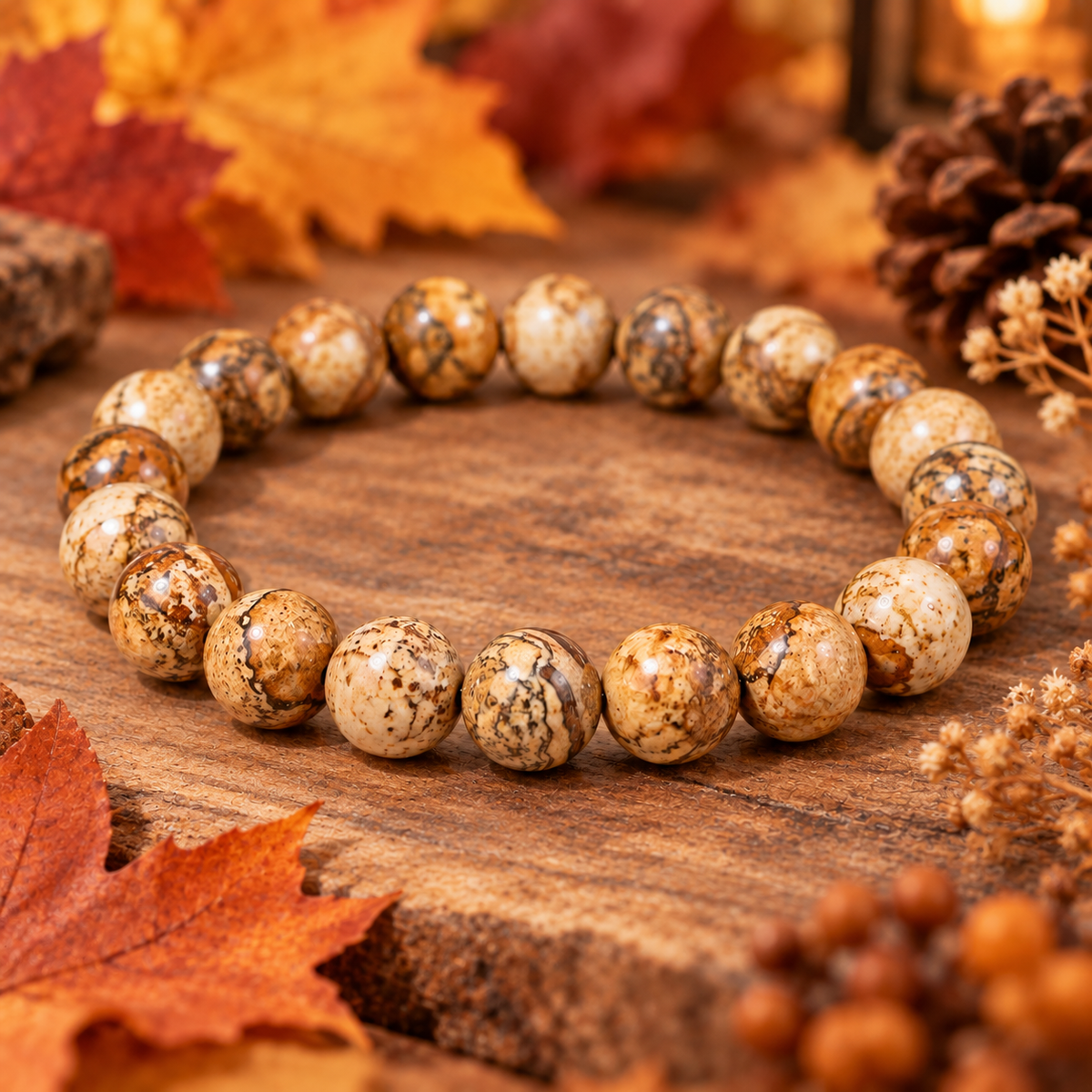 Bracelet Jaspe Paysage A