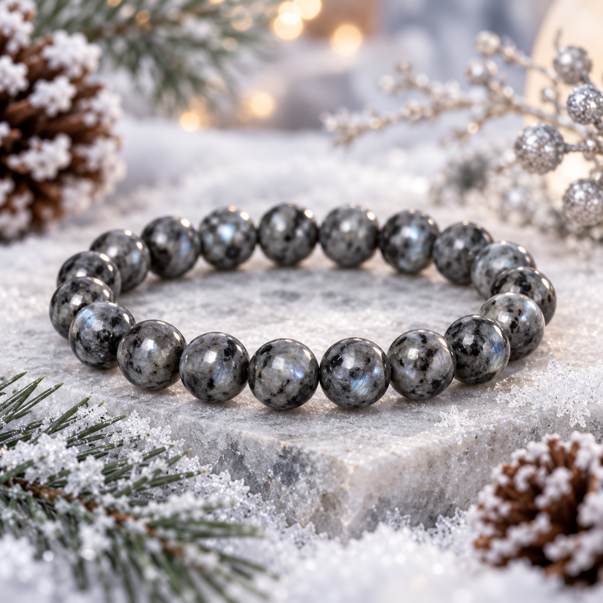 Bracelet Larvikite A+