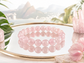 Bracelet Quartz Rose naturel AAA