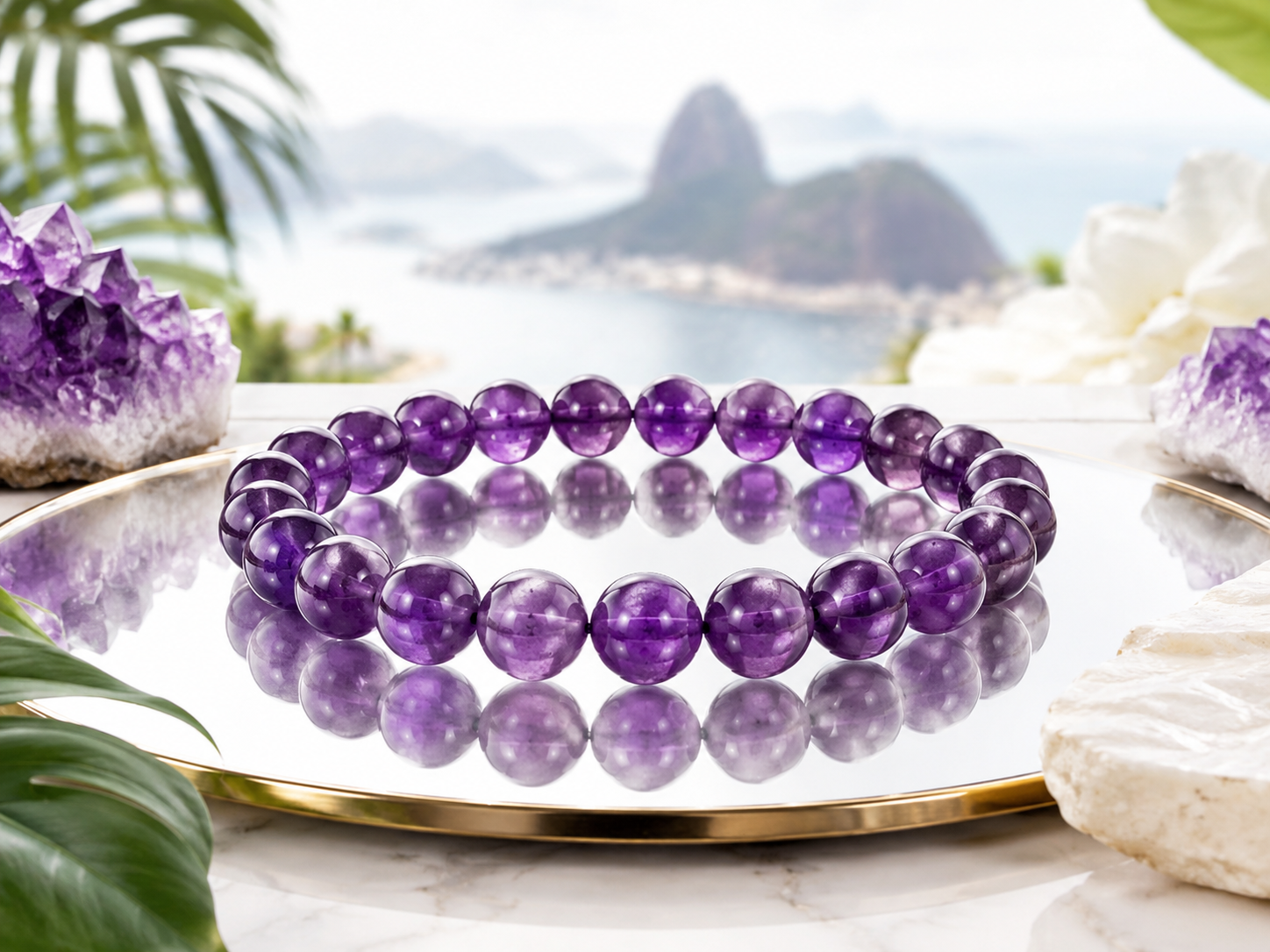 Bracelet Améthyste naturelle AA