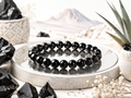 Bracelet en Obsidienne Noire Qualité A