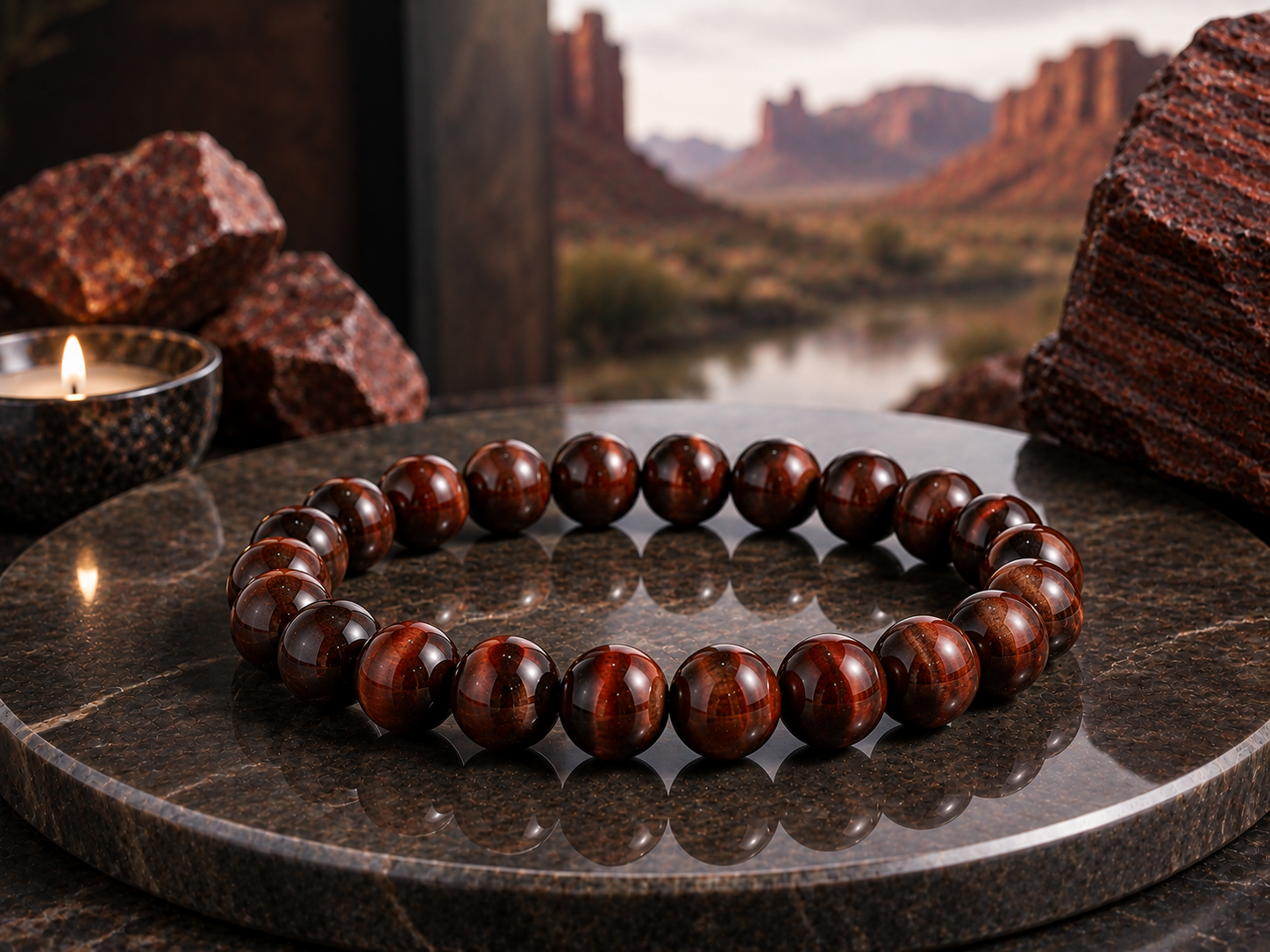 Bracelet en Œil de Taureau Qualité AA+