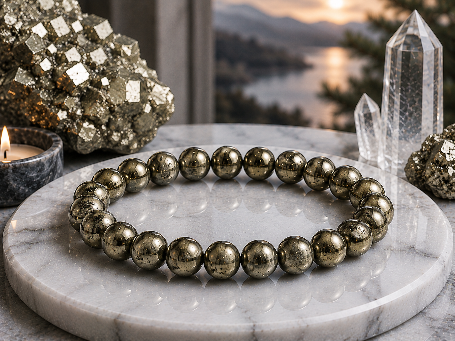 Bracelet en Pyrite Qualité A
