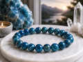 Bracelet en Apatite Bleue Qualité AA+