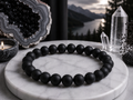 Bracelet en Onyx Noir Mat Qualité A