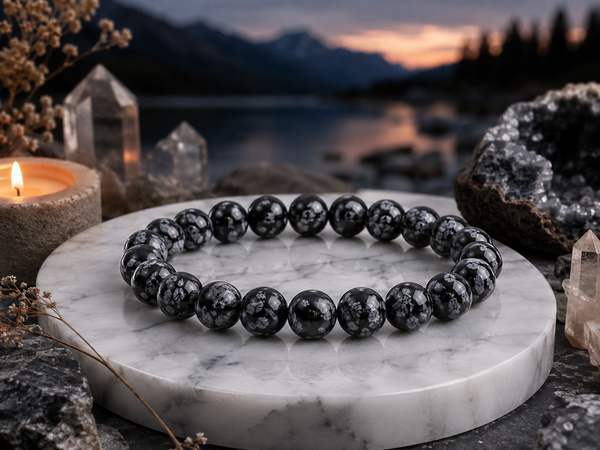 Obsidienne flocon de neige