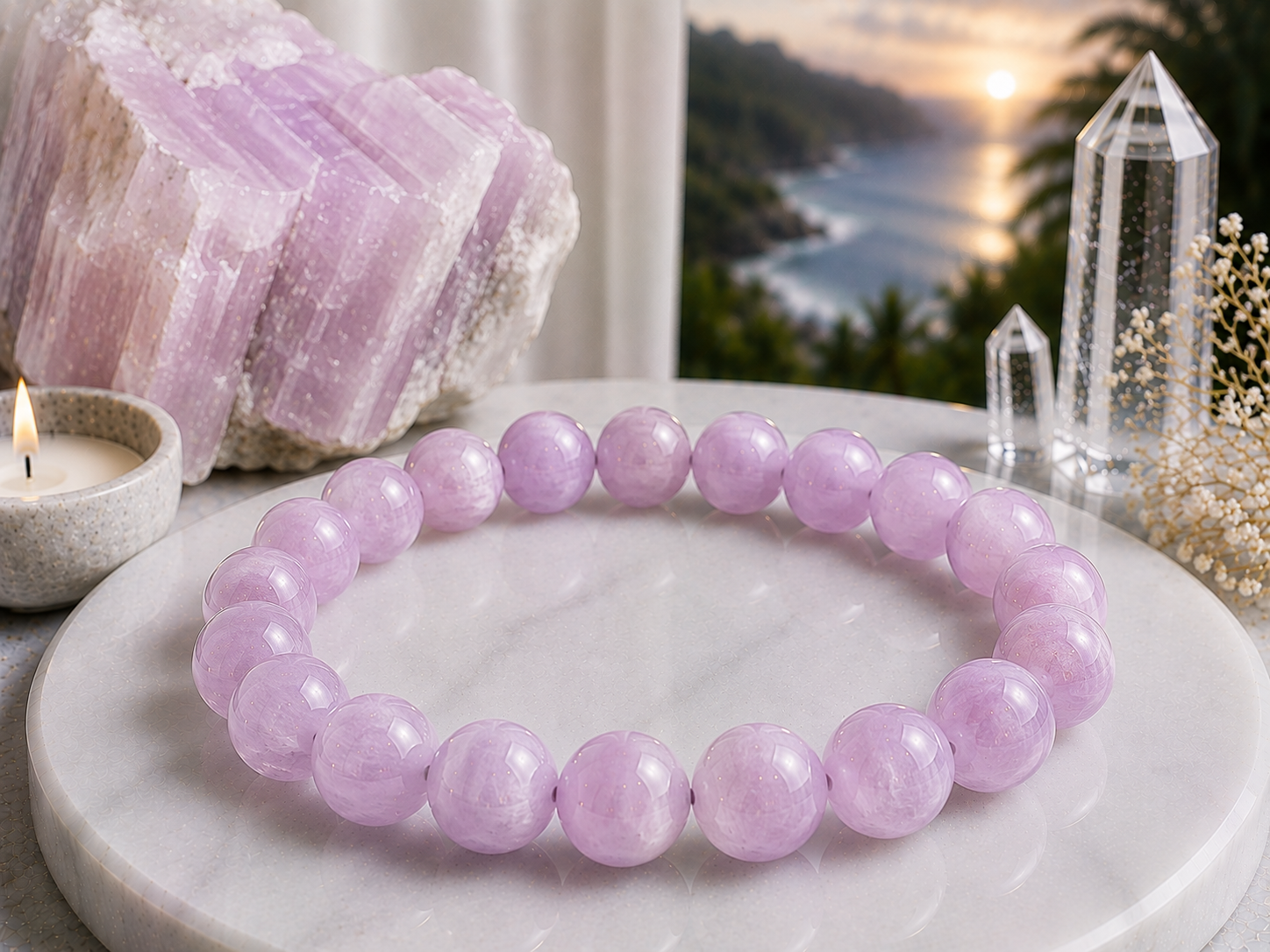 Bracelet en Kunzite Qualité AA+