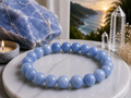 Bracelet en Aventurine Bleue  Qualité AA