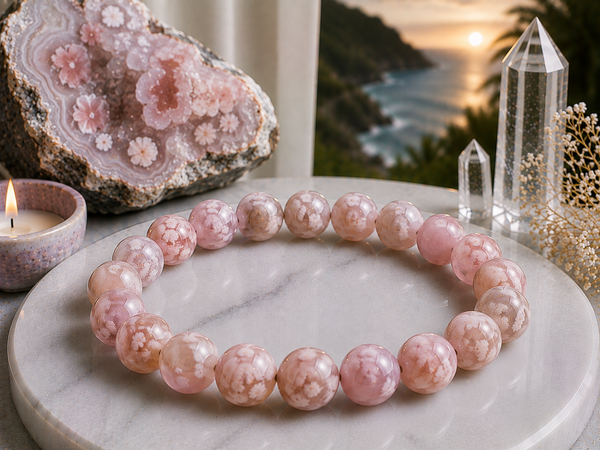 Agate fleur de cerisier