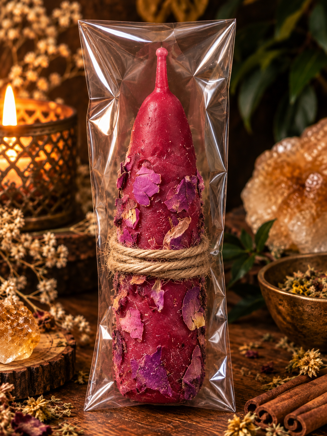 Bougie artisanale d’intention — Amour ❤️